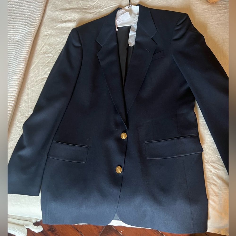 Christian Dior Navy Suit Jacket 40R
